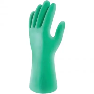 Guante Nitrilo Verde Flocado Pack (12unds)1
