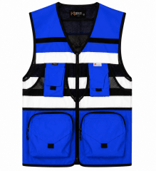 CHALECO MINERO AZUL REY