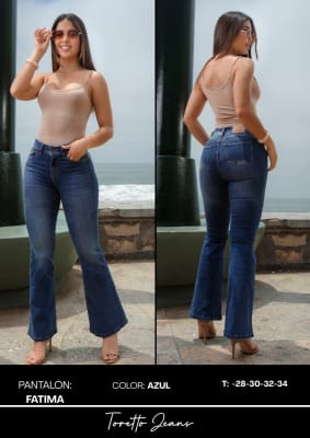 PANT.FATIMA AZUL TORETTO DAMA1