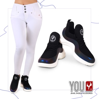 PANT.3.B DRIL BLANCO  YOU DAMA