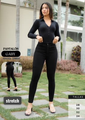 PANT.GABY 65 NEGRO TORETTO DAMA