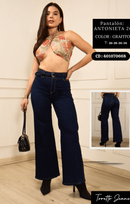 PANT.ANTONIETA GRAFITO TORETTO DAMA