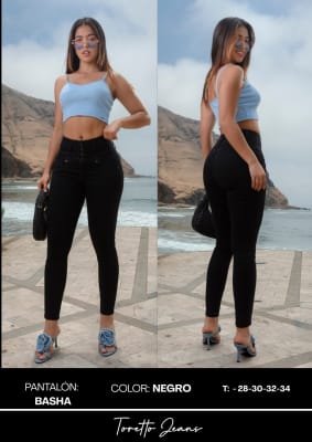 PANT.BASHIA NEGRO TORETTO DAMA