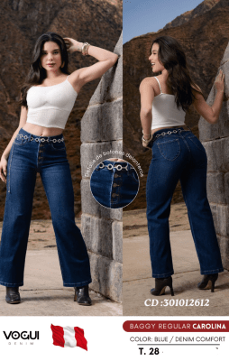 PANT.BAGGY CAROLINA BLUE VOGUI DAMA