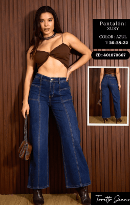 PANT.SUSY AZUL TORETTO DAMA
