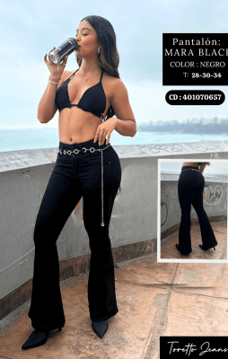 PANT. MARA BLACK 2 NEGRO TORETTO DAMA1