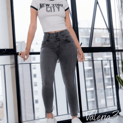 PANT.VALERIA 2 PLOMO TORETTO DAMA1