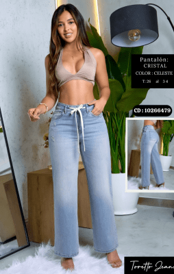 PANT.CRISTAL CELESTE TORETTO DAMA1