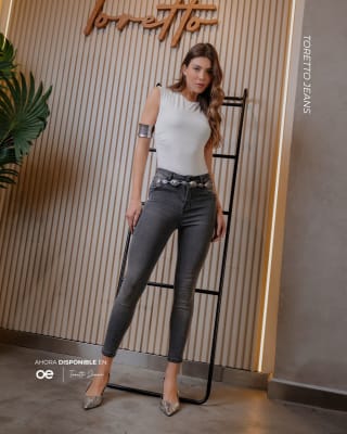 PANT.MALIBU 65 PLOMO TORETTO DAMA