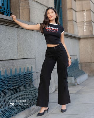 PANT.MACARENA 69 NEGRO TORETTO DAMA
