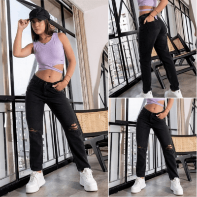 PANT.CARIBE NEGRO JENAS TORETTO DAMA1