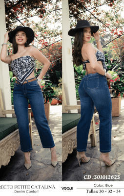 PANT.PETITE 1B CATALINA BLUE VOGUI DAMA1