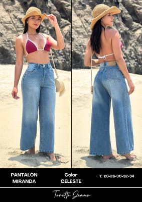 PANT.MIRANDA CELESTE TORETTO DAMA