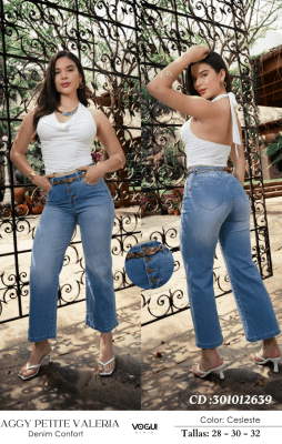 PANT.BAGGY PETITE VALERIA CELESTE VOGUI DAMA