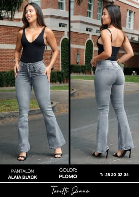 PANT.ALAIA BLACK REGULAR PLOMO TORETTO