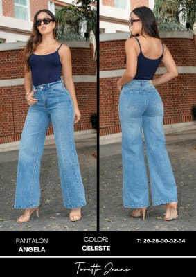 PANT.ANGELA-REGULAR CELESTE TORETTO