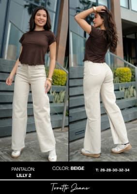 PANT.LILY2 72 BEIGE TORETO DAMA