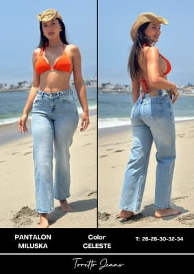 PANT.MILUSKA CELESTE TORETTO DAMA