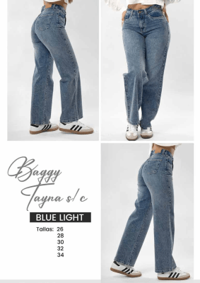 PANT.TAYNA BLUE LIGHT 65 BAGGY
