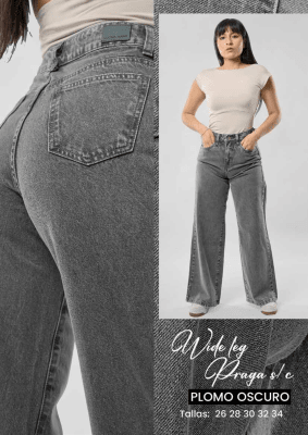 PANT.PRAGA P-OSCURO 65 WID LEG