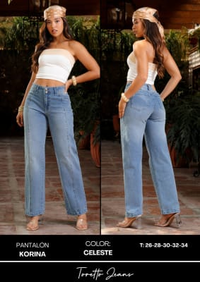 PANT.KORINA REGULAR CELESTE TORETTO