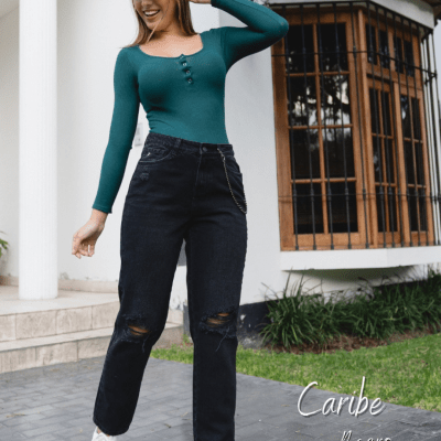 PANT.CARIBE NEGRO TORETTO DAMA1