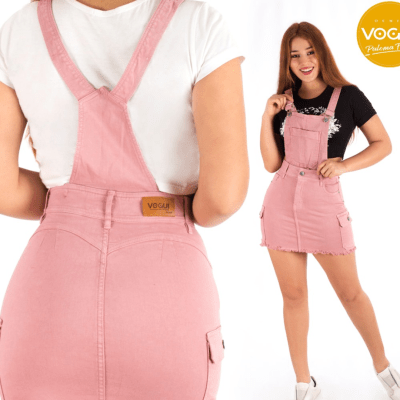 FALDA OVEROL IPANEMA PALO ROSA JEANS VOGU2