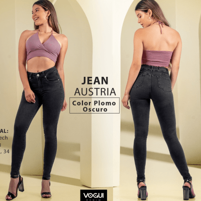 PANT.AUSTRIA PLOMO OSCURO JEANS VOGUI