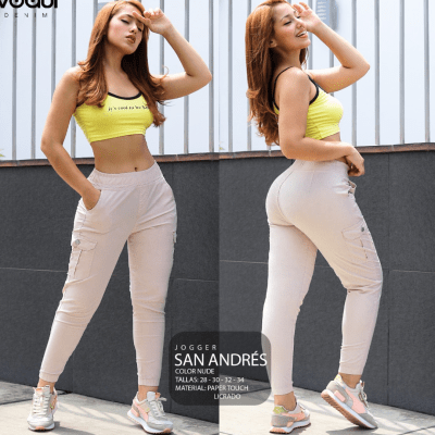 PANT.JOGGER SAN ANDRES NUDE VOGUI