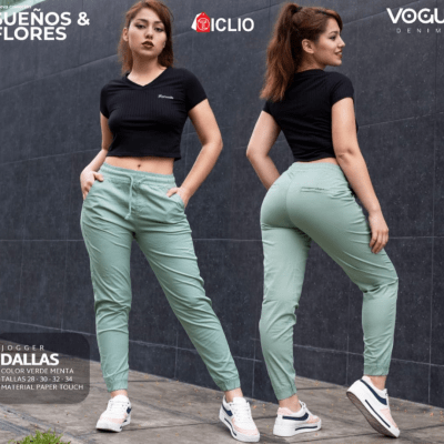 PANT.JOGGER DALLAS VERDE MENTA VOGUI
