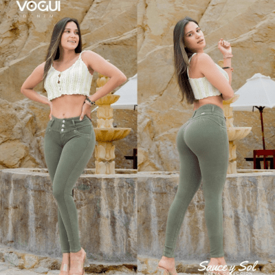 PANT.BOGOTA VERDE OLIVO FRENCH TERRY VOGUI1