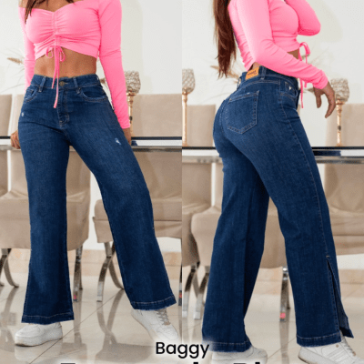 PANT.BAGGY.1B.C/B FERNANDA BLUE JEANS FAMA VOGUI1