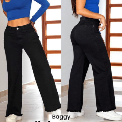PANT.BAGGY.1B.C/B ALICIA NEGRO JEANS DAMA VOGUI1