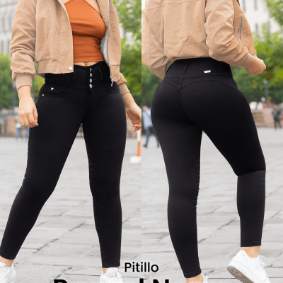 PANT.PIT.4B.S/B.RAQUEL NEGRO DAMA VOGUI