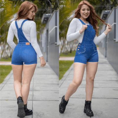 SHOR OVEROL LIGHT BLUE PUNTA HERMOSA JEANS VOGUI