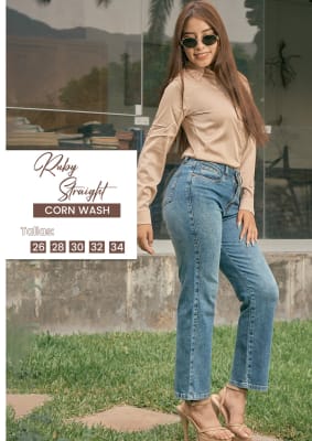 PANT.RUBI CORN 70 CINTURA STRAIGHT