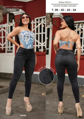 PANT. TOB 1B C/B CRISS PLOMO OSCURO VOGUI 57
