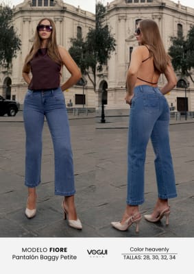 PANT.BAGGY PETITE 3B FIORE HEAVENLY VOGUI DAMA1
