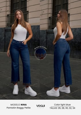 PANT.BAGGY PETITE NINA LIGTH BLUE VOGUI DAMA1