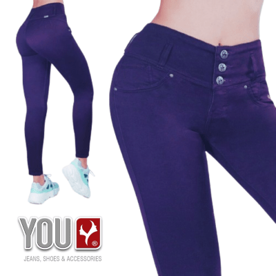 PANT.3.B. DRIL MORADO YOU DAMA