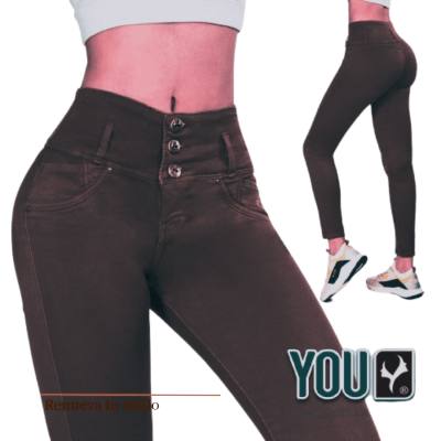 PANT.3.B.DRIL  MARRON YOU DAMA