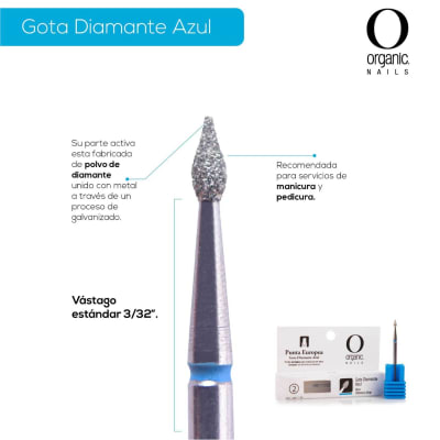 PUNTA EUROPEA GOTA DIAMANTE AZUL