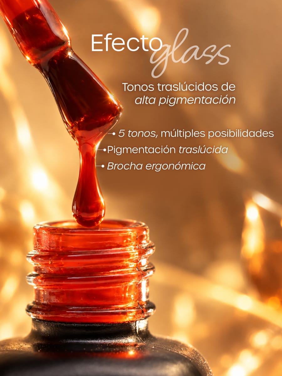 Colección Color Gel Ámbar Glass Gel BeU3