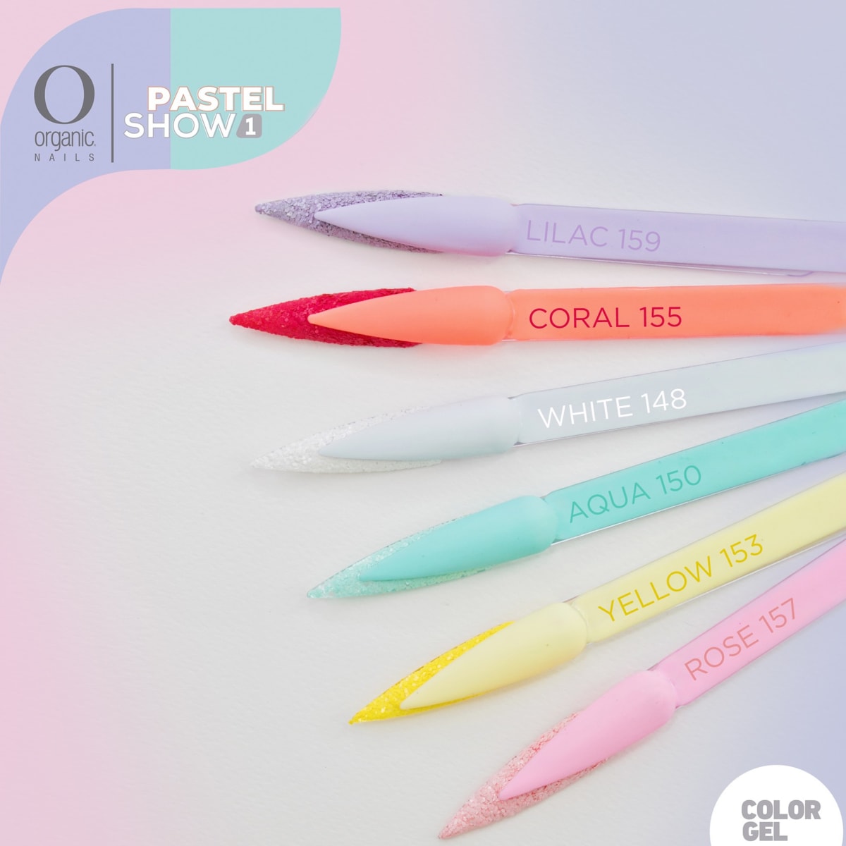 PASTEL SHOW 1 COLLECION COLOR GEL & GLITTER1