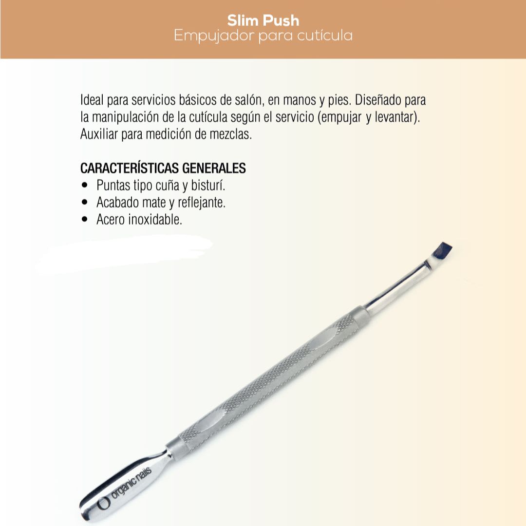 Elemental Tools Empujador Para Cutícula Slim Push NC001