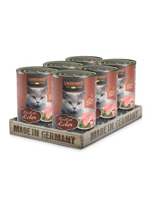 X6 Pack Leonardo Latas 400 Gr Higado