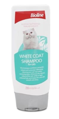 Shampoo Gato Pelaje Blanco Bioline 200 ML