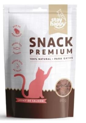 Snack Premium Salmón Gato Stay Happy 80 GR