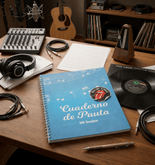 Cuaderno de Música Pauta Completa 100 páginas - El Zócalo