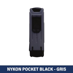 TIMBRE DE BOLSILLO 14X38MM POCKET V-P 302 BLACK NYKON GRIS